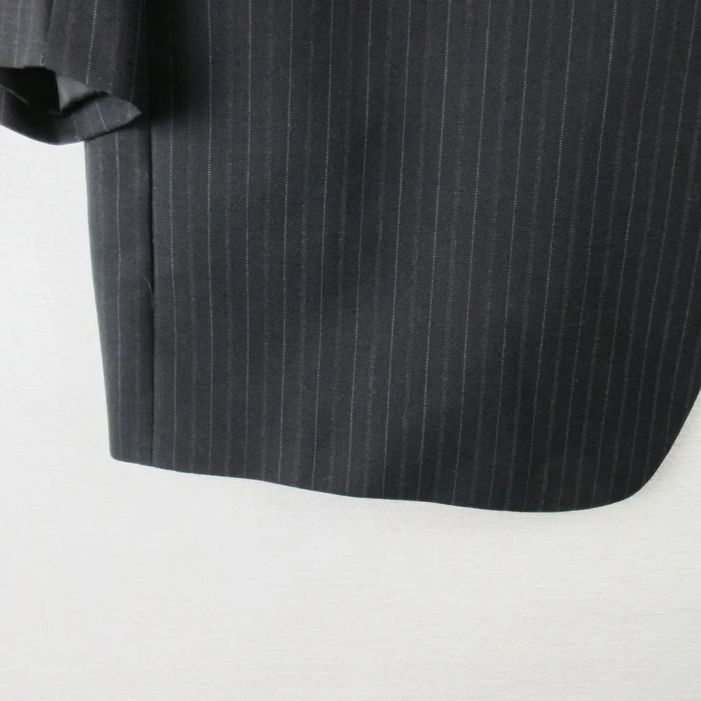 Jos. A. Bank Pinstripe Wool Suit Coat Size 44R Three Button